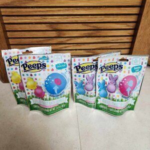Peeps Color Twist Bath Bombs - Lot of 4 (2 chicks + 2 bunnies) - Brand new